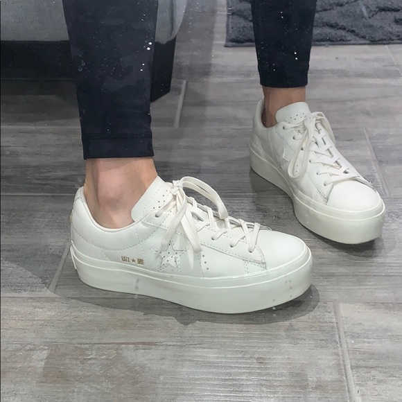 converse platform tennis shoes